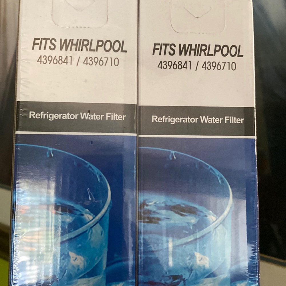 NEW 2 sealed Whirlpool Kenmore water refrigerator filter 4396841 4396710
